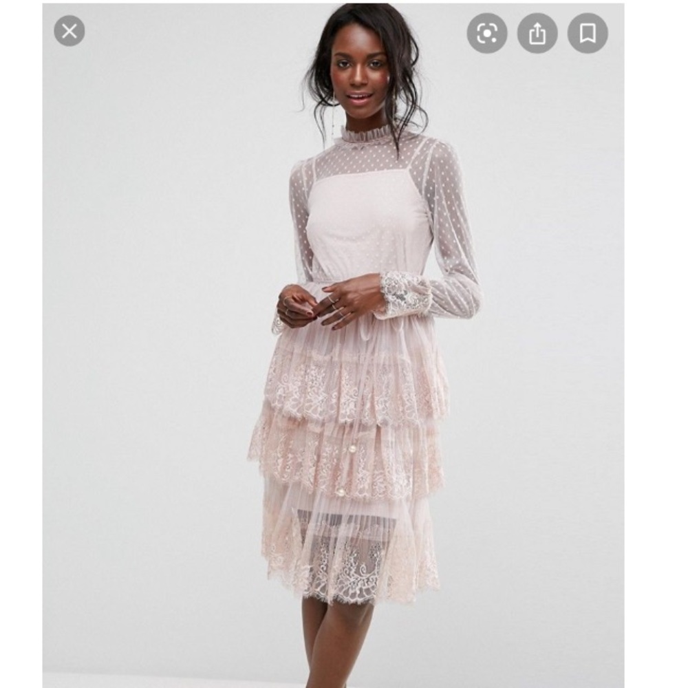 Dress by boohoo. Sheer spot mesh. ...